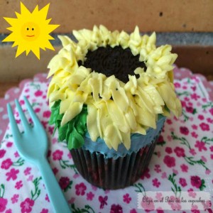 Receta Cupcakes decorados con motivos primaverales