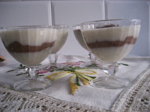 Receta Crema de vainilla y chocolate